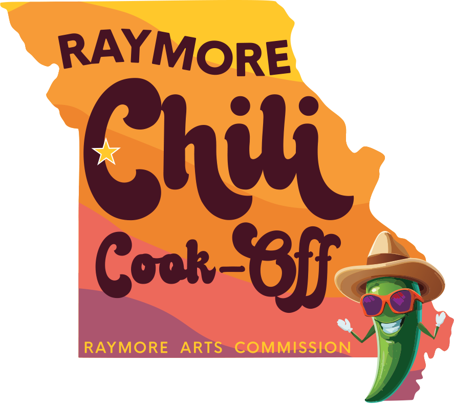 flyer of Chili cook off sticker Raymore Arts